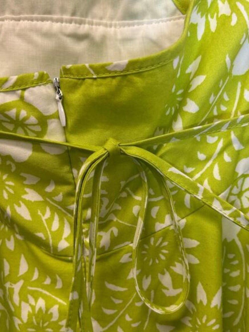 Vintage Jayne Copeland Green Floral Halter Dress Girls 8 NWT Cottagecore